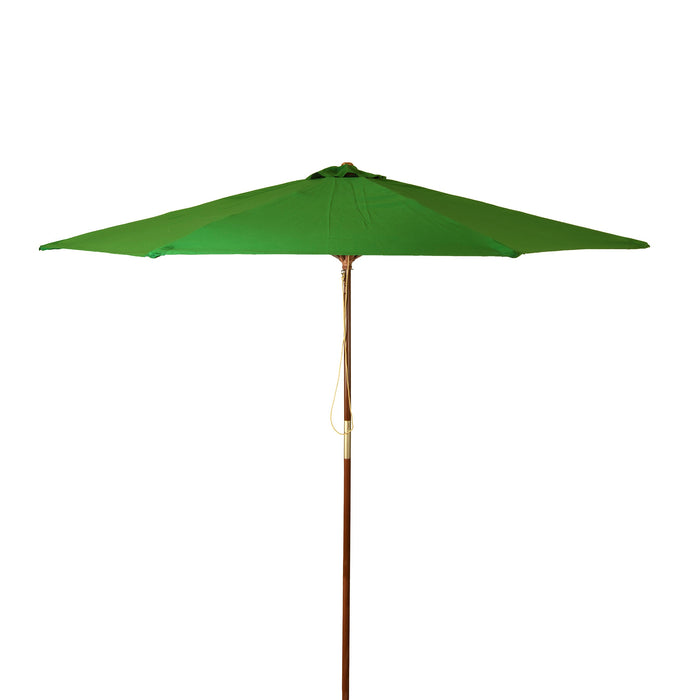 9 ft Classic Wood Patio Umbrella