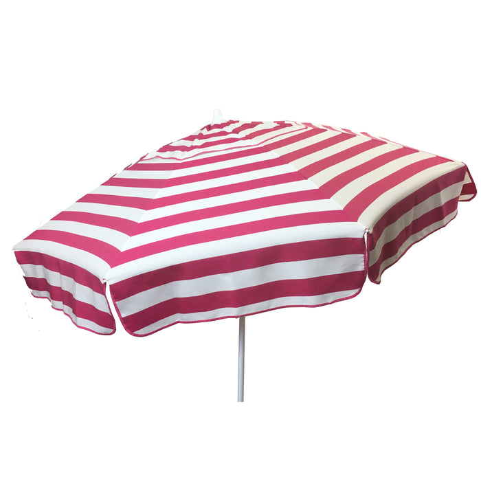 6 ft Italian Acrylic Striped Patio Umbrellas