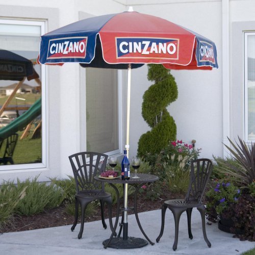 6 ft Cinzano Vinyl Umbrella