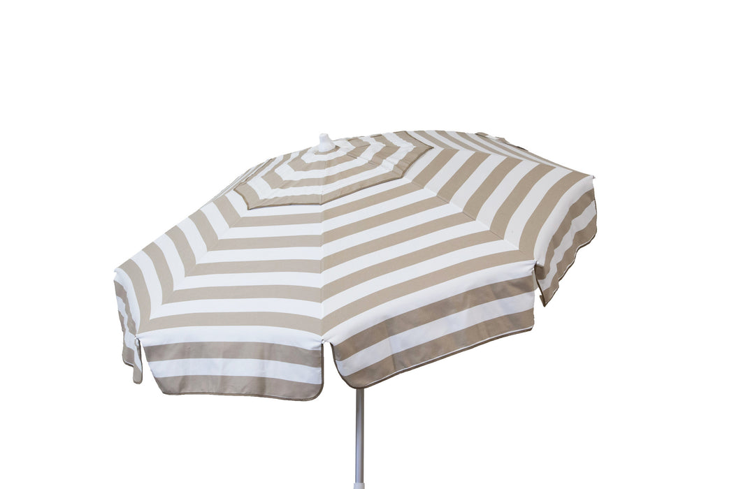 6 ft Italian Acrylic Striped Patio Umbrellas