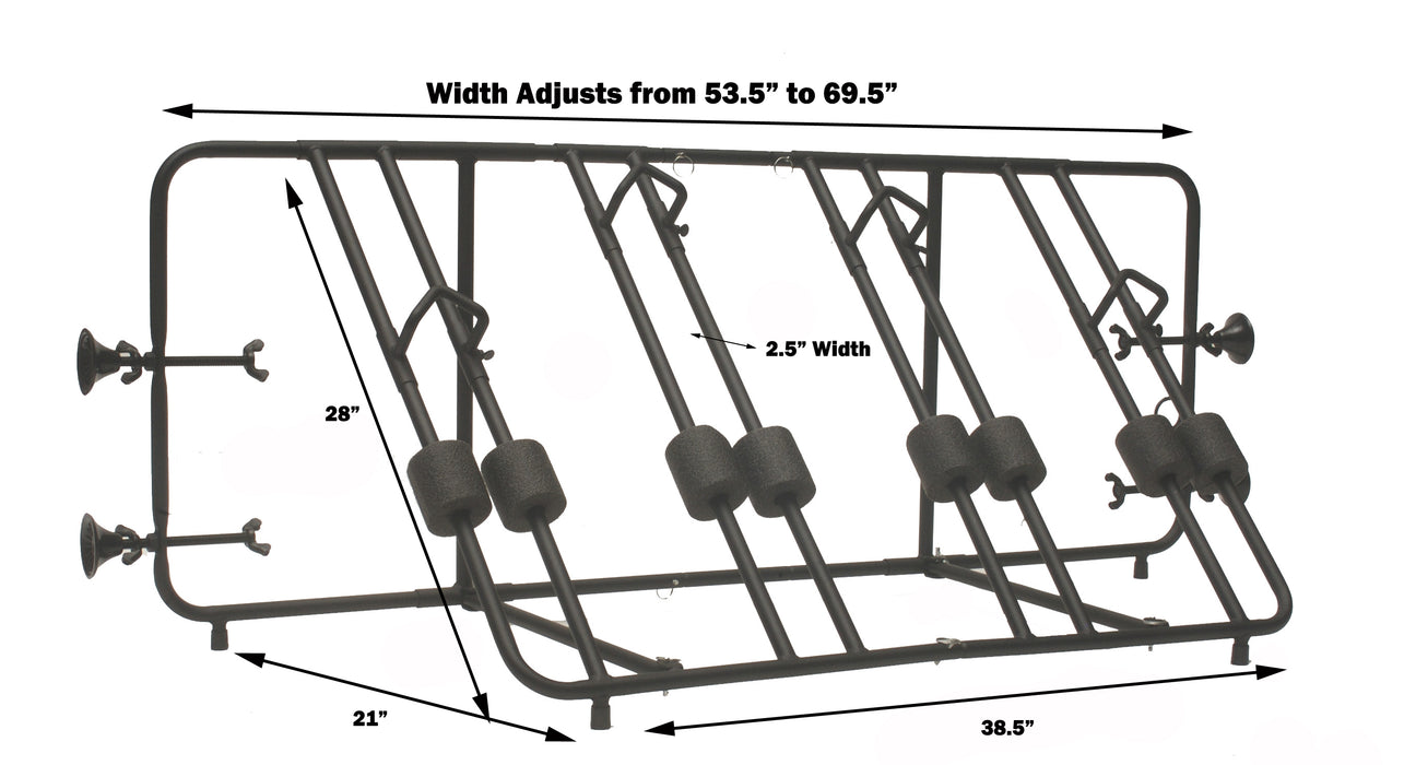 Advantage Sports Rack BedRack Pickup Truck 4 Bike Rack