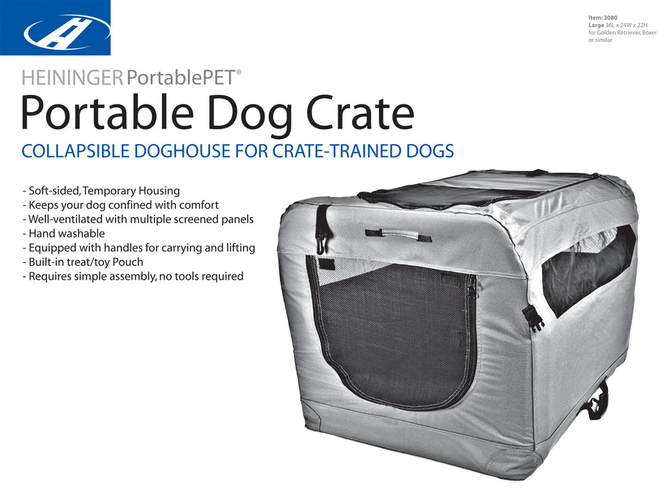 Soft Sided Portable Dog Crate