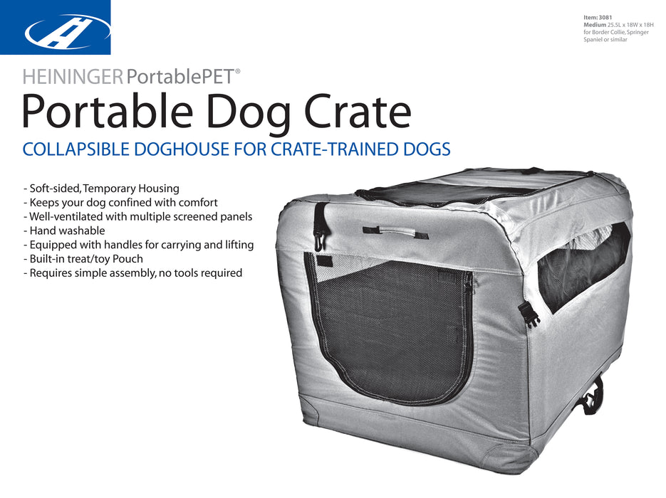 Soft Sided Portable Dog Crate